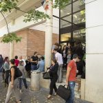 Extérieur du batiment et étudiants du campus EGC de Montauban